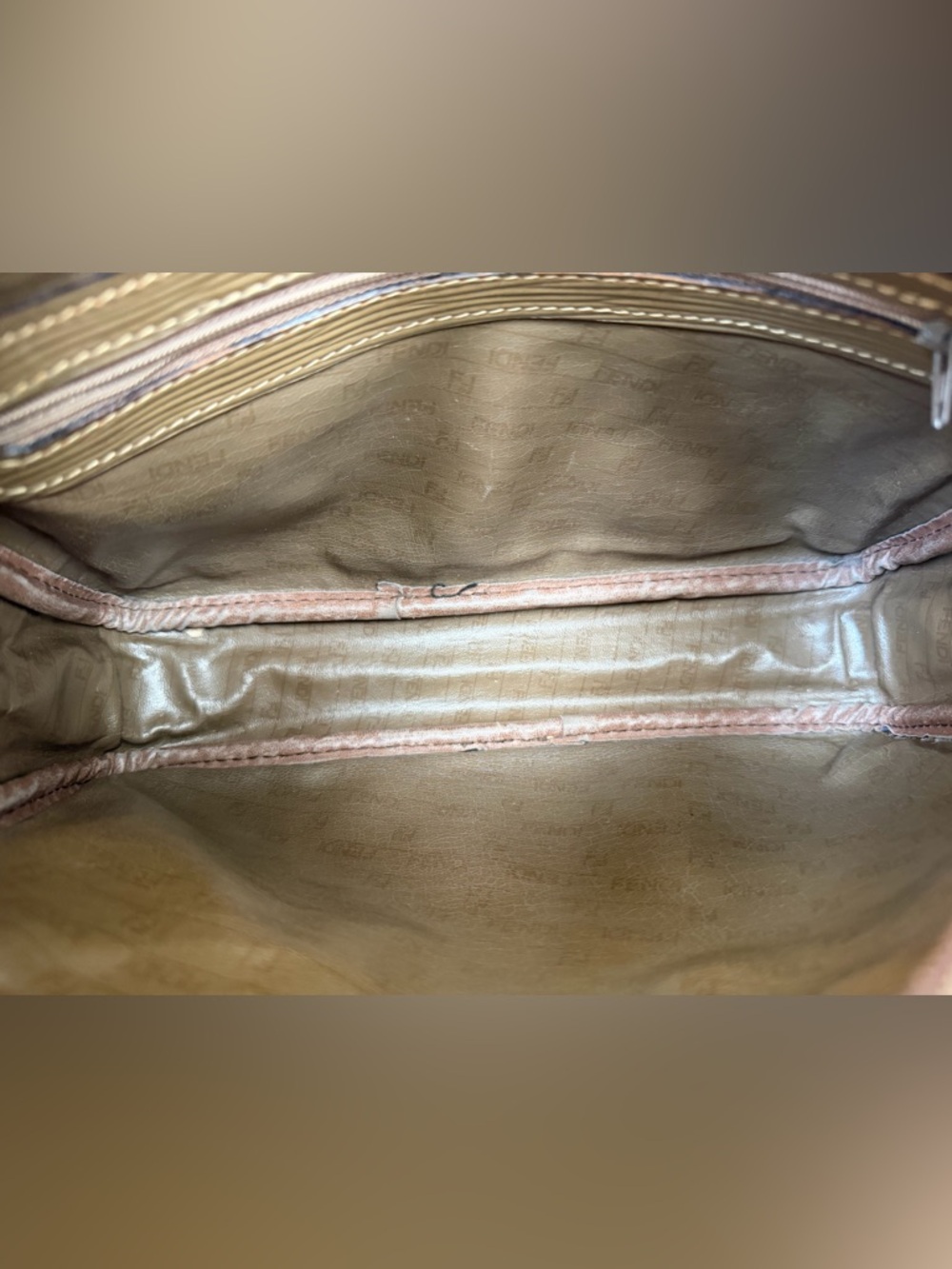 Fendi Zucca monogram crossbody/shoulder bag. Comes with COA and Fendi dust bag. - Picture 13 of 17
